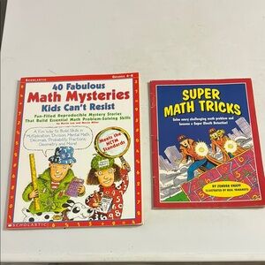 Scholastic 40 Fabulous Math Mysteries & Super Math Tricks Books